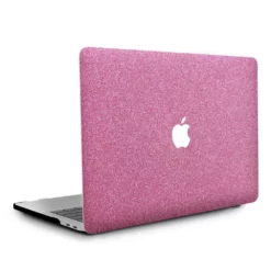 MacBook Case - Glitter Leather Pink Air Pro M1 M2