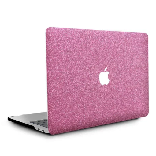 macbook case glitter leather pink air pro m1 m2 | maqwhale