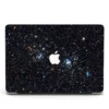 macbook case   blue space air pro m2 macbook cover in a unique beautiful stars in blue galaxy | maqwhale