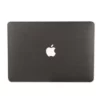 macbook cover black wood leather air pro m1 m2 | maqwhale