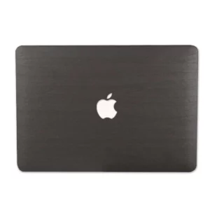 macbook cover black wood leather air pro m1 m2 | maqwhale