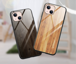 Luxury iPhone Case with New Irresistibly Black Wood Design