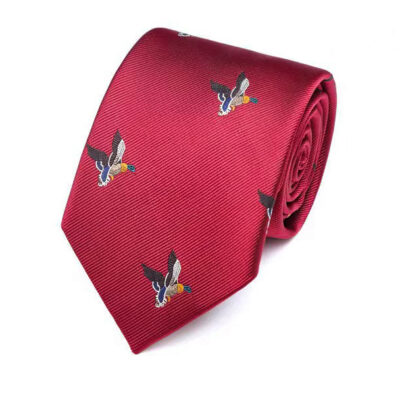 nature design | red necktie bird design in a beautiful polyester animal