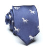 nature design | navy blue necktie horse design in a beautiful polyester | maqwhale