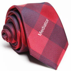 Professional Design Mediator Necktie in a Beautiful Red Polyester Gulf Mediation the mediation hub mena